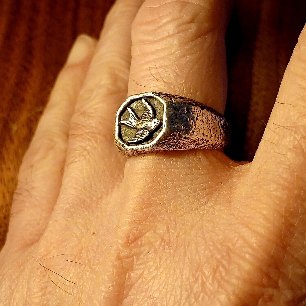 Sterling Silver Swallow Ring